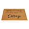 28.75" Brown Welcome to the Cottage Doormat by Celebrate It™